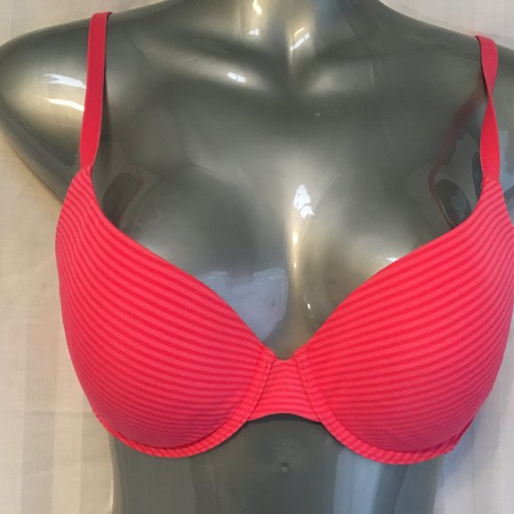 Victoria's Secret 34B Pink Uplift Semi Demi Bra Adjustable Straps Underwire - Picture 3 of 11